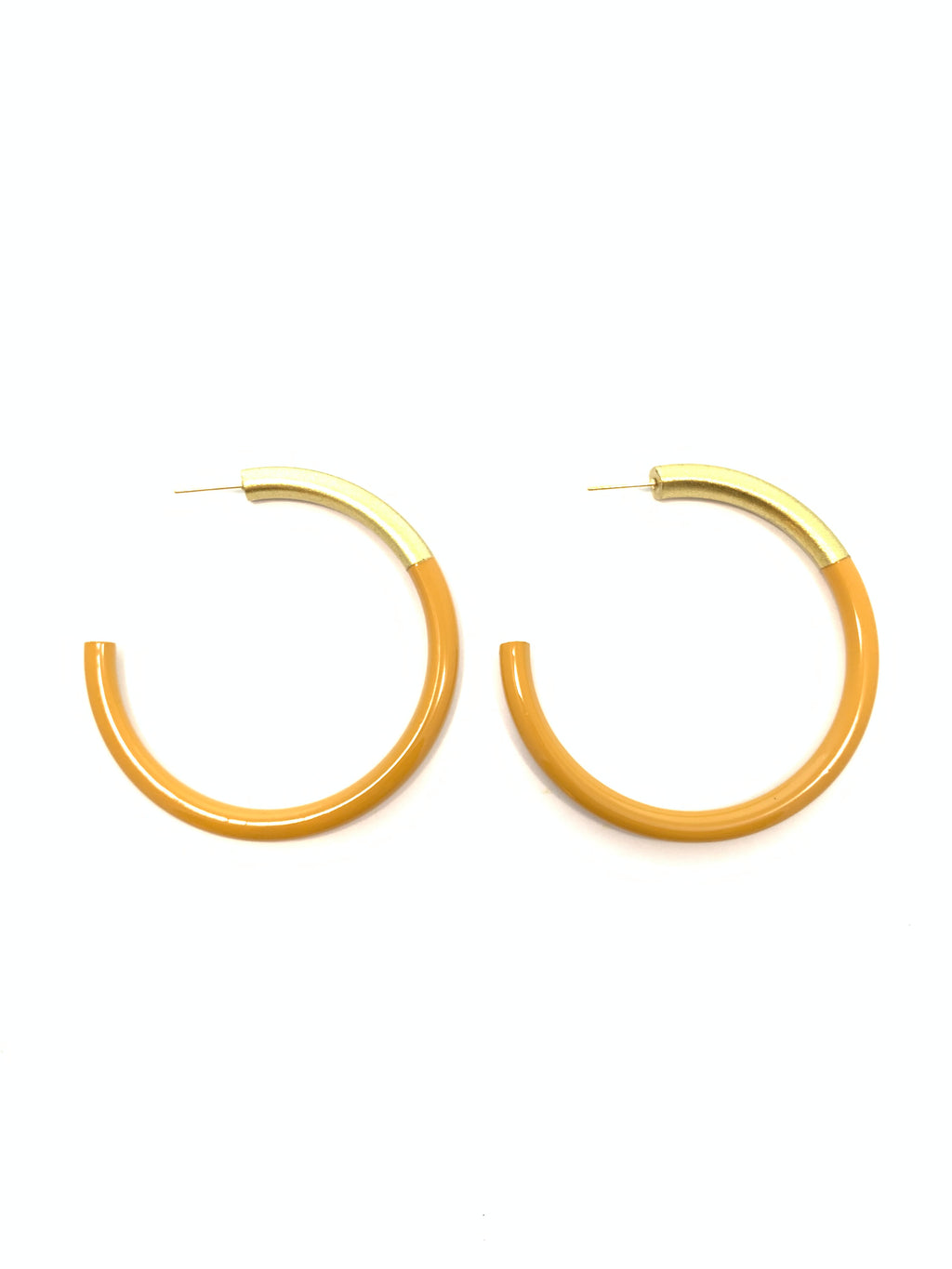 Liz Medium Hoops in Baby Blue