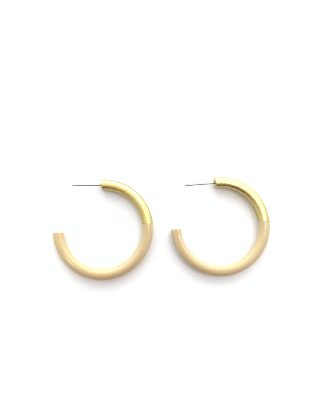 Liz Medium Hoops in Burnt Orange
