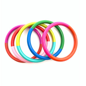 Color Block Bangle 5-pc Set - M/L