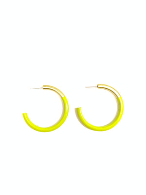 LIZ Med Hoops in Lime