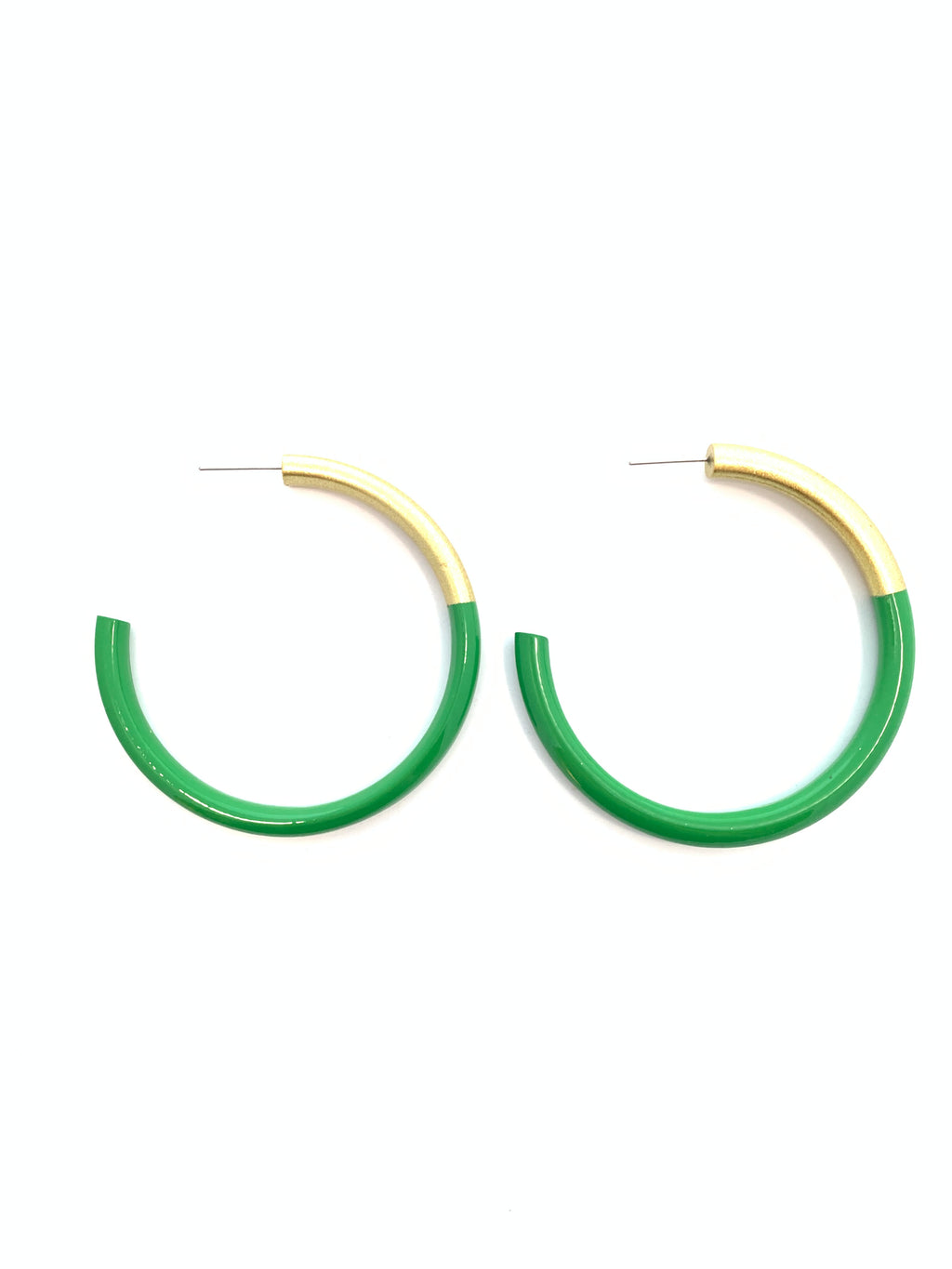 Lg LIZ Hoops in Kelli Green AccessoryJane