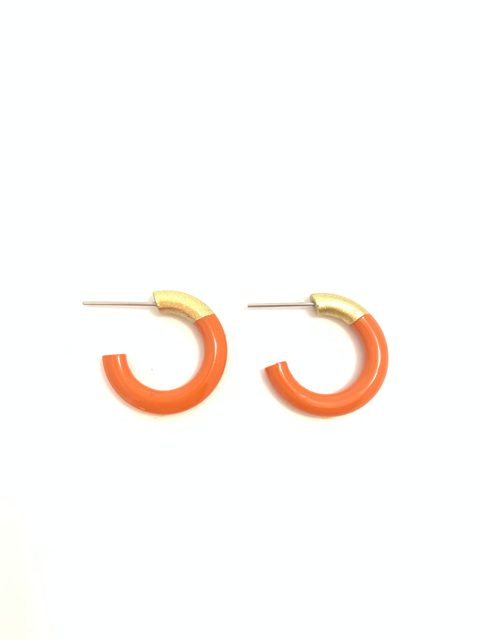 LIZ Sm Hoops in Burnt Orange