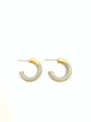 LIZ Sm Hoops in Sage Gray