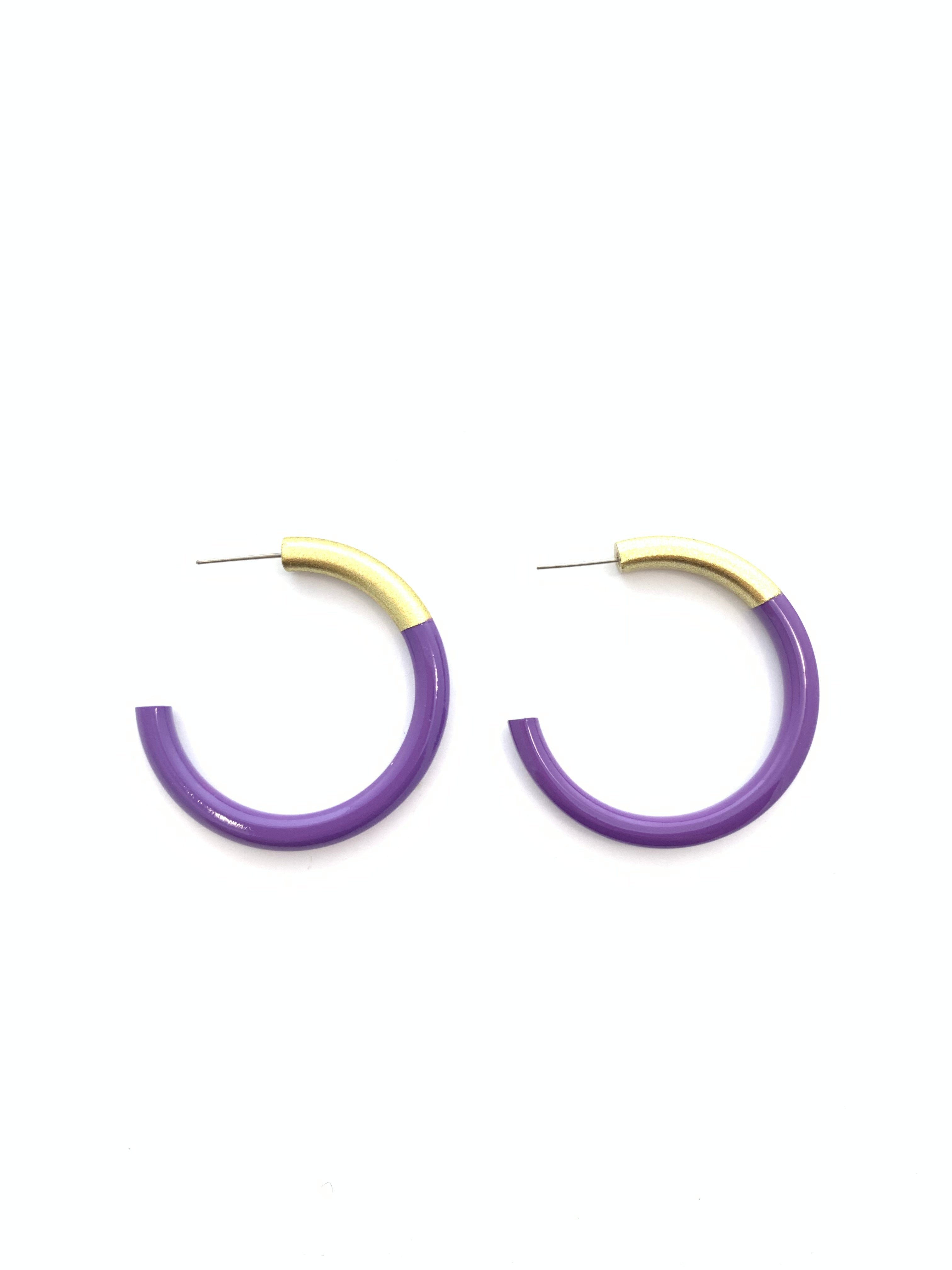 Druzy Wire Hoops – M.Liz Jewelry