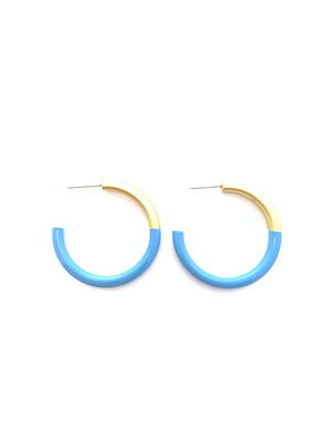 LIZ Med Hoops in Peri Blue