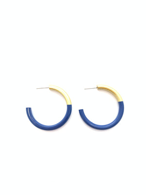 LIZ Med Hoops in Navy